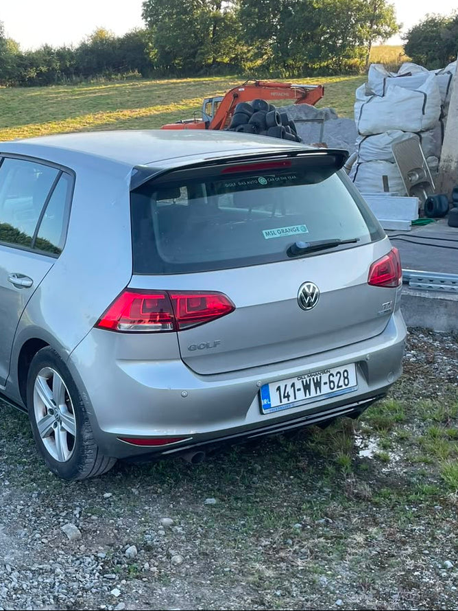 VW Golf MK7 STANDARD ONLY REAR DIFFUSER Gloss Black