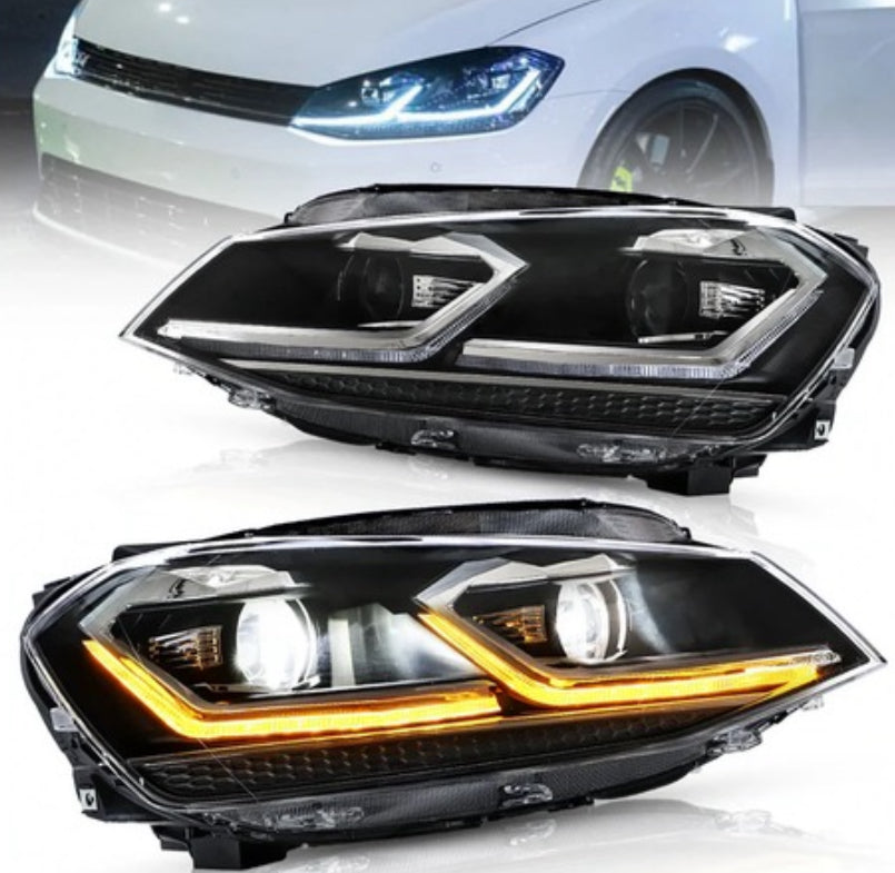 Mk7 golf Vland front lights (silver or red stripe)