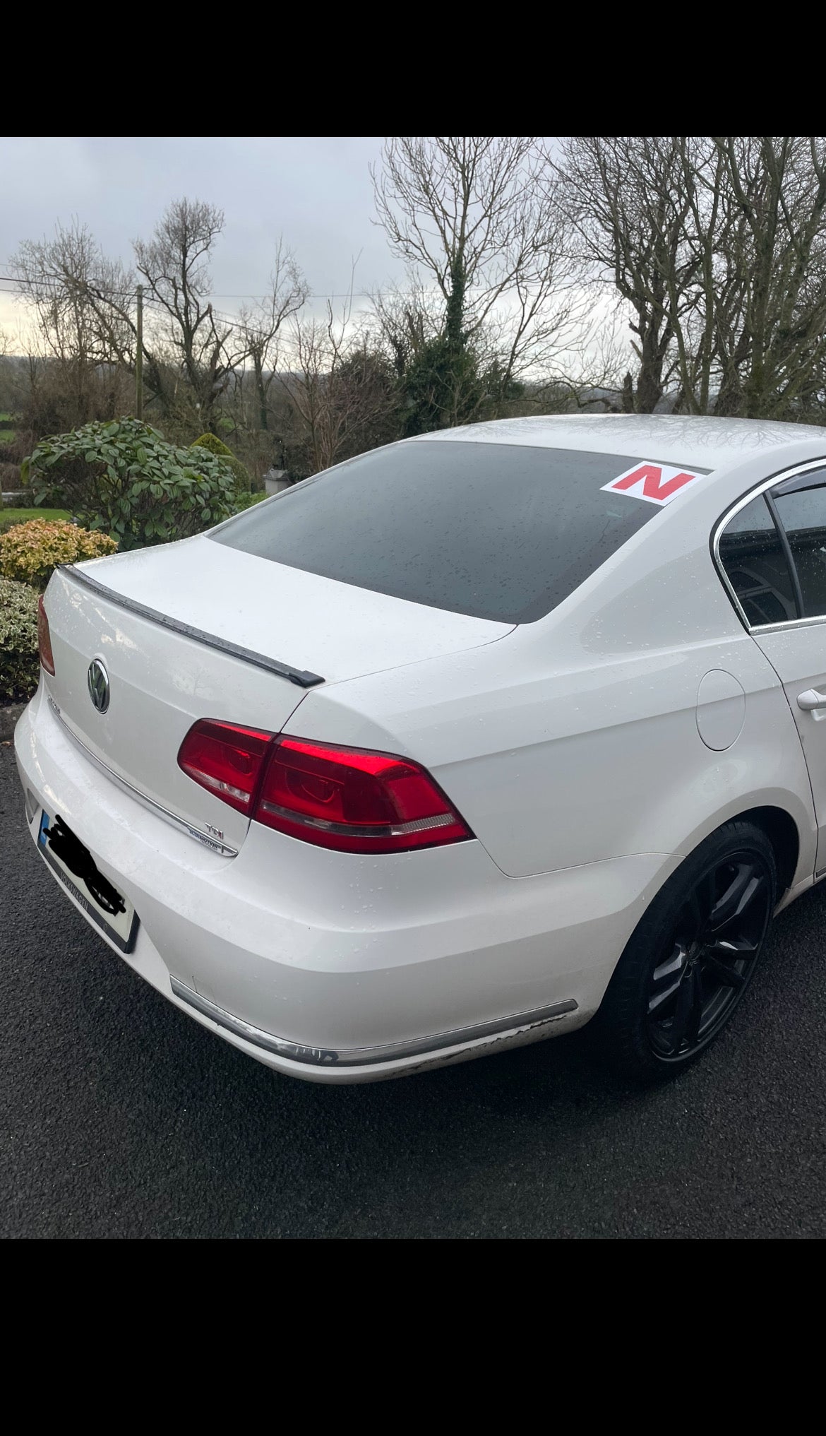 Universal Boot Spoiler Rubber (GLOSS BLACK)