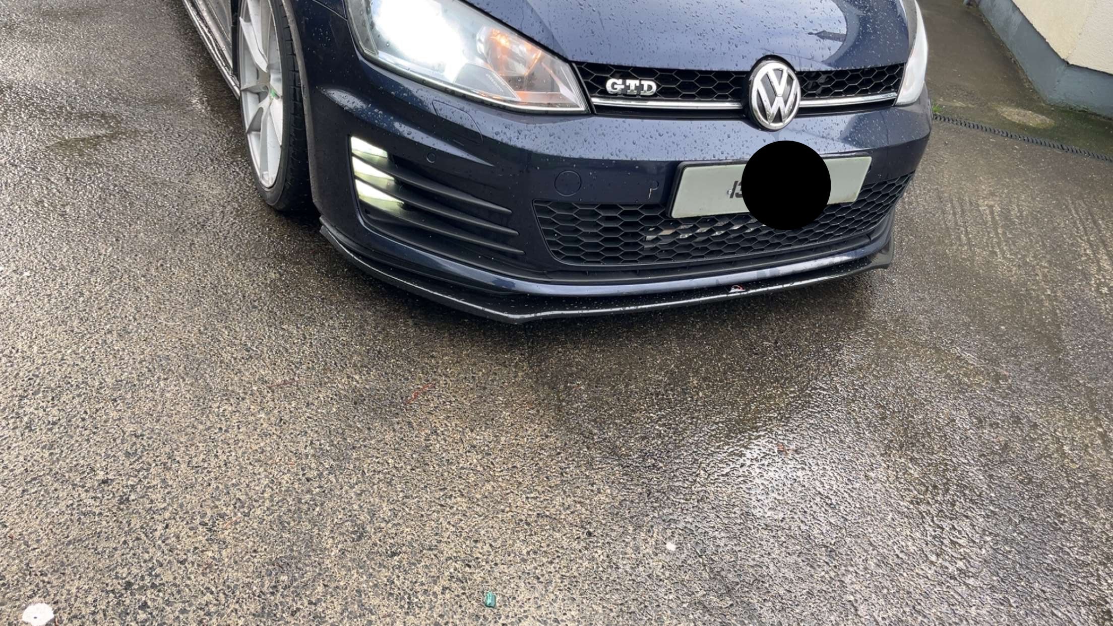 VW MK7 Golf GTD/GTI Bumper Front Splitter