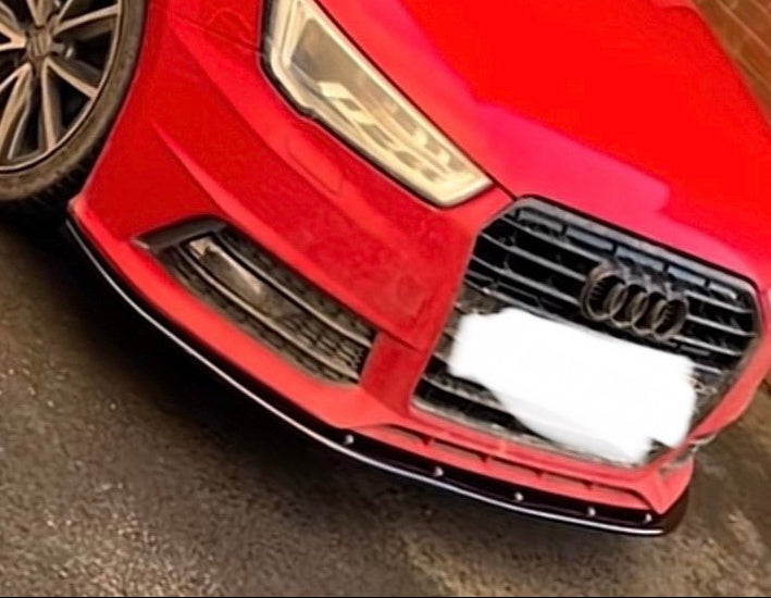 Audi A1 Front Splitter Gloss Black