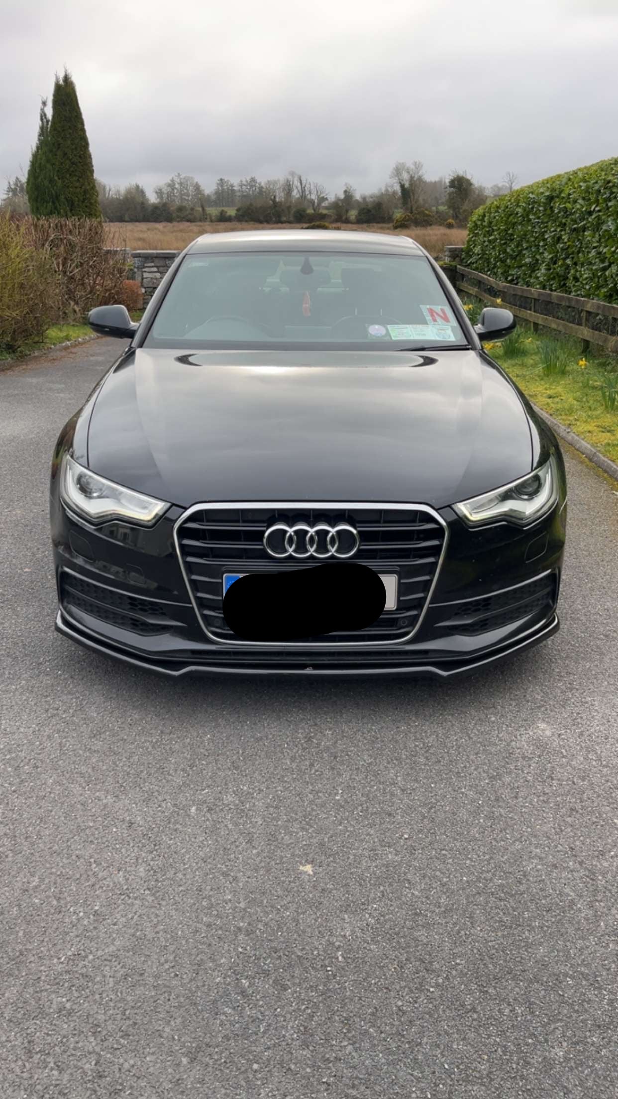 Audi A6 C7/C7.5 Front Splitter Style 2