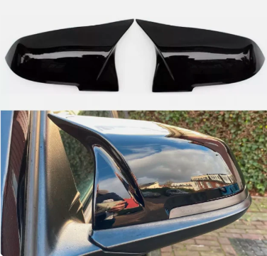 M Style Mirror CAPS Gloss Black M4 Style