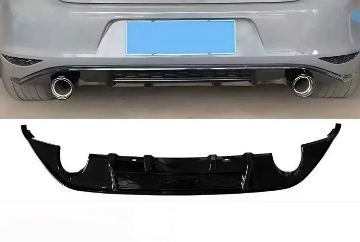 MK7 GOLF DUAL SINGLE EXIT DIFFUSER IN GLOSS BLACK (2012-2017)
