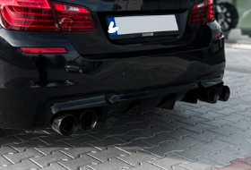 M5 style Dual Exit Diffuser for BMW F10 / F11 with rear M-Performance bumper