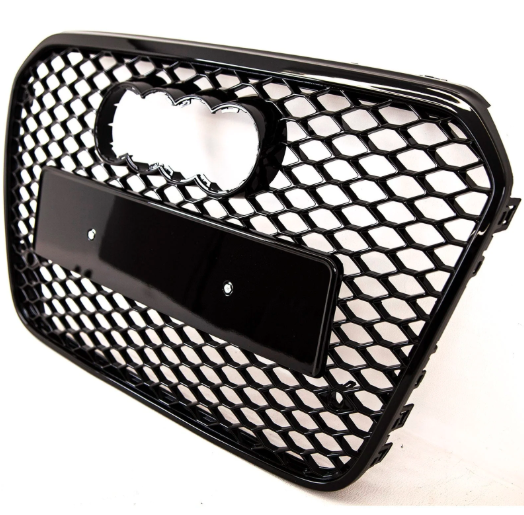AUDI A6 / S6 C7 2012-2014 GLOSS BLACK RS6 STYLE HONEYCOMB GRILL
