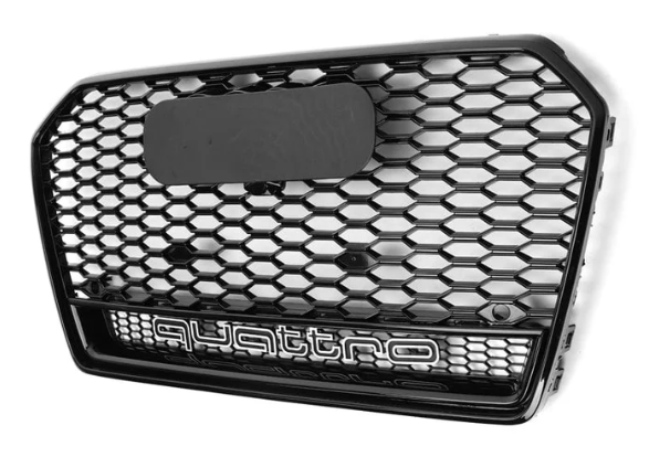 Audi A6 / S6 C7.5 2016-2018 Gloss Black RS6 Style Honeycomb Grill